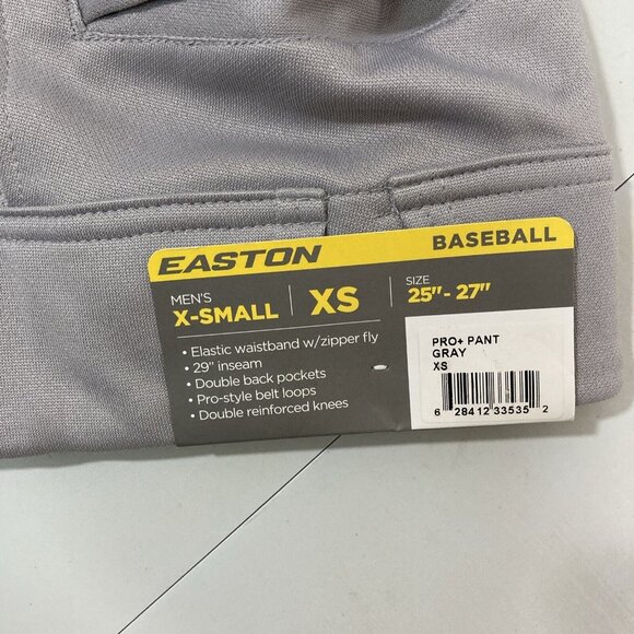Easton Mens XS Extra Small ProPlus Baseball Pant 25" - 27" 29" Inseam New - Picture 4 of 7